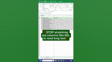 wrap text in seconds simple #excel #tricks