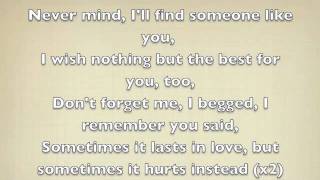 Adele-Someone Like You Lyrics