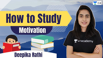 How to Study | Motivation |  CA Intermediate | Deepika Rathi