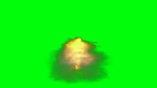 Rising Bomb In Green Screen Free Stock Footage