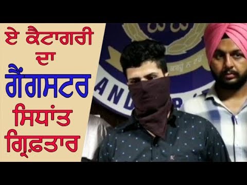 Jalandhar : gangster arrested |ਖ਼ਤਰਨਾਕ ਗੈਂਗਸਟਰ ਸਿਧਾਂਤ ਨੂੰ ਪੁਲਿਸ ਨੇ ਕੀਤਾ ਕਾਬੂ