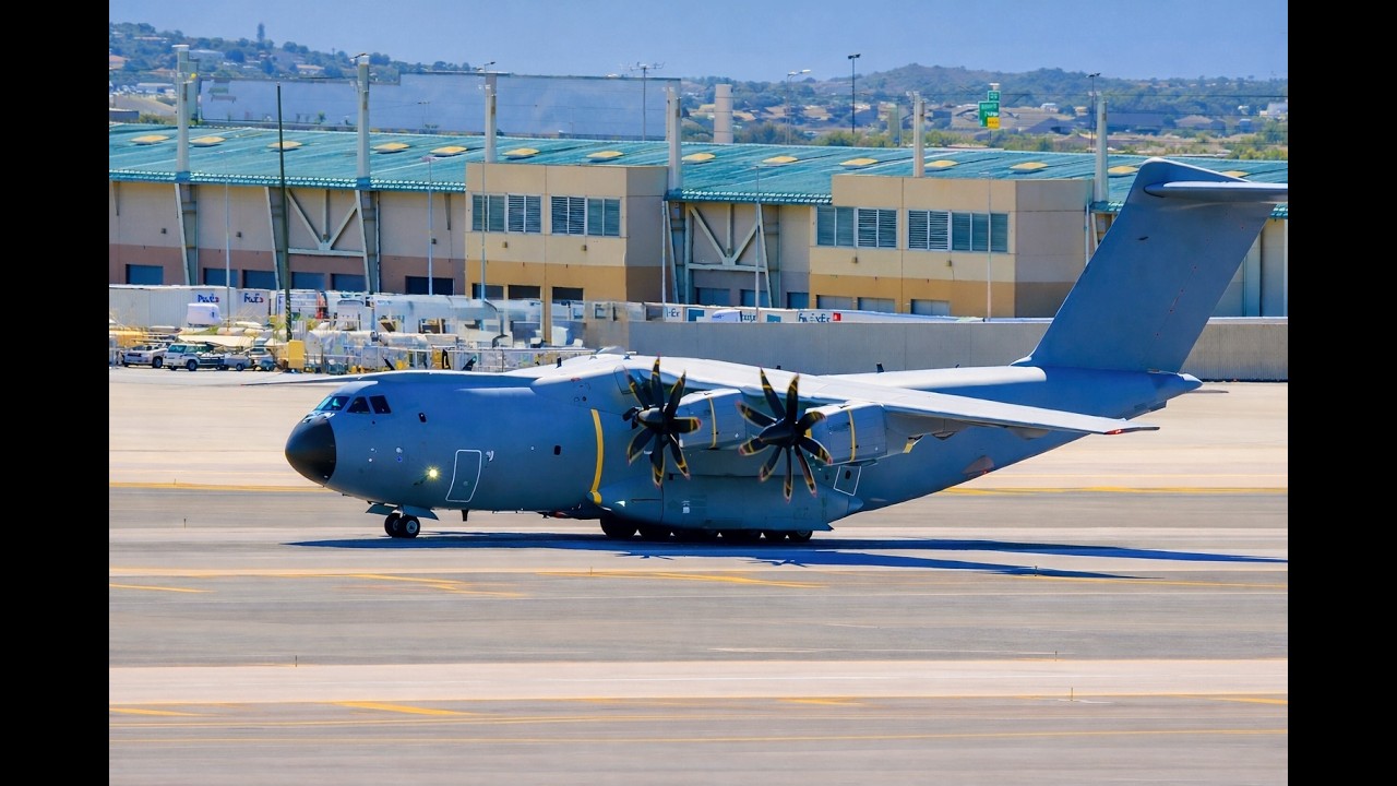 A400M-BELGIUM AIR FORCE LANDS IN PHOENIX SKY HARBOR AIRPORT