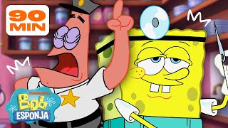 Cada trabajo que Bob Esponja y Patricio han tenido | Compilación de más de 60 minutos | Bob Esponja