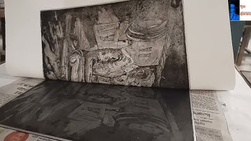 Zink Plate Print|Print Making 🎨