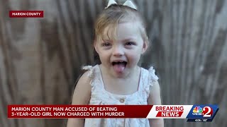Man accused in death of 3-year-old in his care now facing murder charges in Marion County