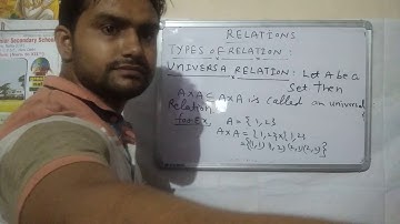 VOID RELATION,UNIVERSAL RELATION,IDENITIY RELATION