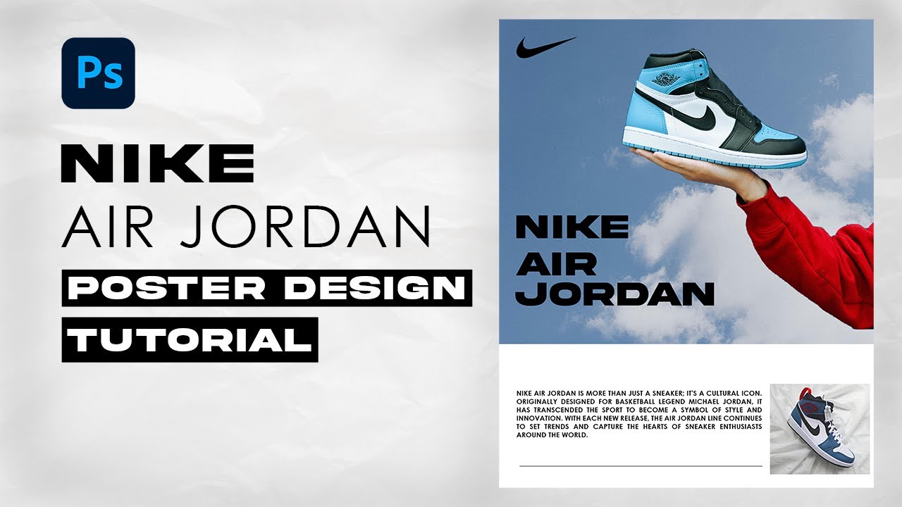 How to Create Nike Shoes 👟 Poster in Photoshop For Beginners - YouTube