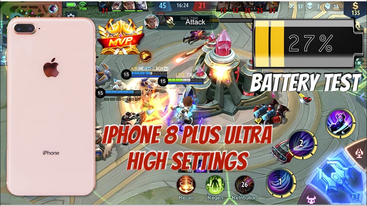 IPHONE 8 PLUS GAME REVIEW (ULTRA HIGH SETTINGS) SELENA GAMEPLAY! PLUS BATTERY TEST