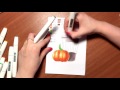 Видеоурок спиртовыми маркерами TOUCH (аналог Copic) для новичков (marker painting tutorial)