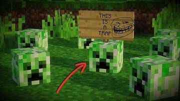 How to make a Minecraft CREEPER HEAD TRAP! [Evil ☠]