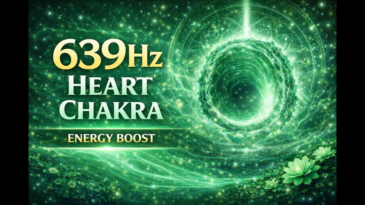 639Hz The Heart Chakra, Energy Boost, THE MOST POWERFUL HARMONICS