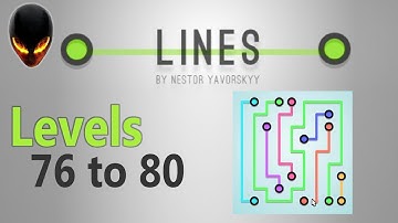 LINES by Nestor Yavorskyy: Levels 76 to 80 (Puzzle Game)