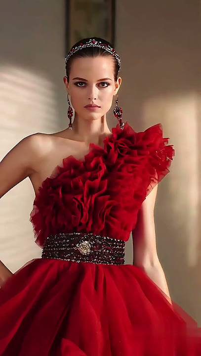 Red Gowns Magic in Motion #fashion #fashoingirl #shorts #gown #beauty #style #design #aifashion #ai