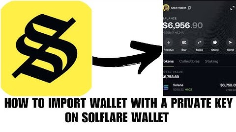 How to import a wallet using your private key on Solflare