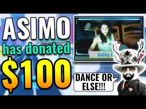 Asimo3089 Donating Money To Jailbreak Streamers Dance Or - big donation roblox