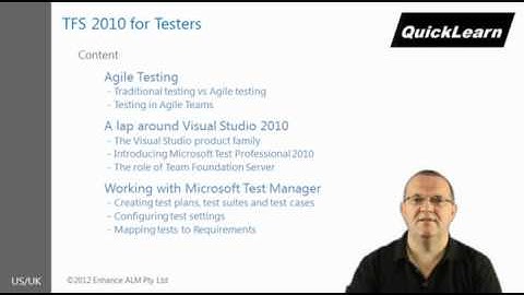 TFS 2010 for Testers course overview