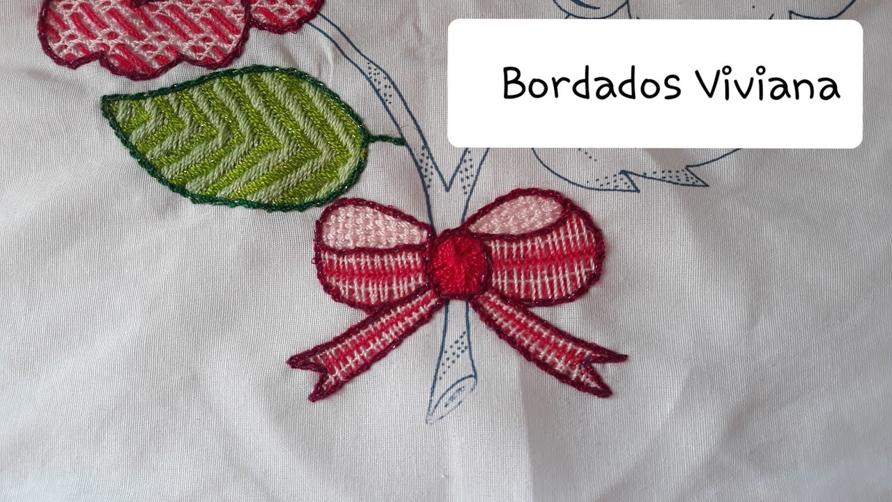 Bordado fantasia MOÑO facil con 4 Puntadas