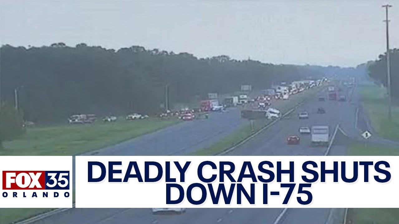 Deadly crash shuts down major Florida highway - YouTube