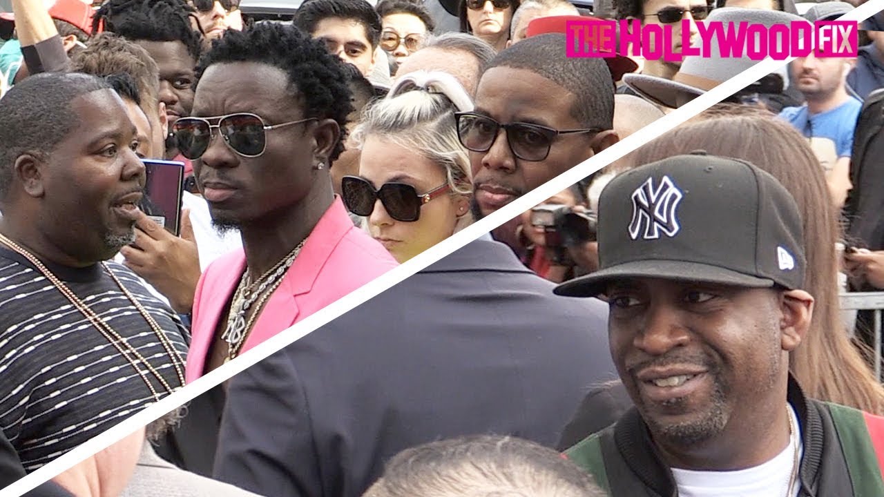 Michael Blackson & Tony Yayo From G-Unit Cross Paths At 50 Cent's Walk Of Fame Ceremony 1.30.20