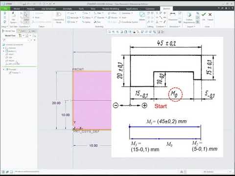 Tolerance Analysis using Creo 7.0 EZ Simple Part