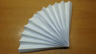 How to make a Chinese Paper Fan - Origami