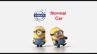 Volvo cars crash vs Normal cars crash