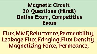 Magnetic circuit mcq | Magnetic circuit mcq questions | Magnetic circuit objective questions screenshot 4