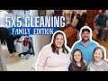 5x5 Family Edition | Cleaning 5 Rooms in only 5 Minutes Each