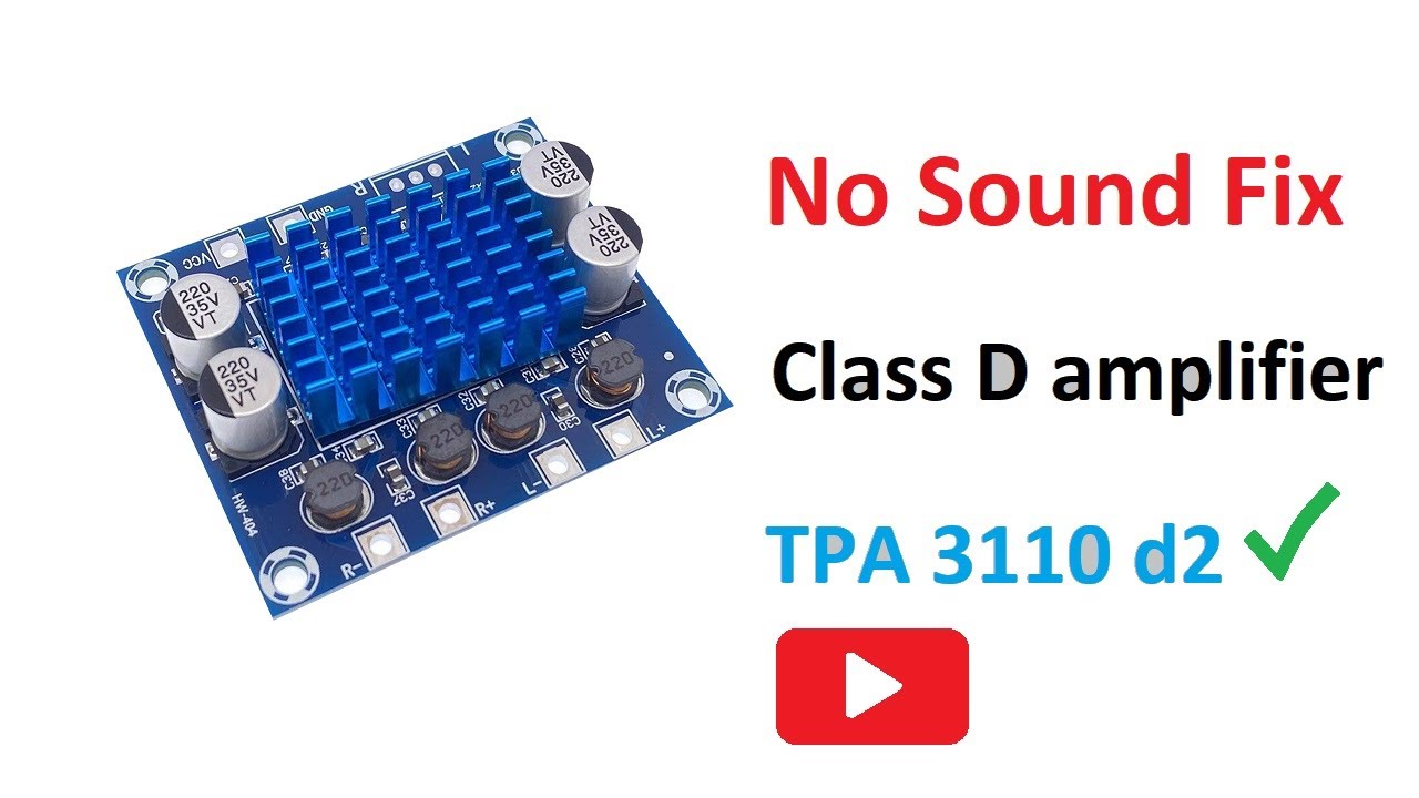 AMPLIFIER REPAIR . CLASS D AMPLIFIER REPAIR YouTube