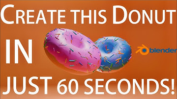 Create a Donut in Blender Under 2 minutes | Quick Blender Tutorial
