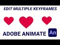 ADOBE ANIMATE CC 2022 TUTORIAL - EDIT MULTIPLE KEYFRAMES - HTML5
