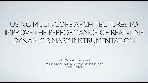 FP 15 - Using Multi-core Architectures to Improve Performance of RT Dynamic Binary Instrumentation