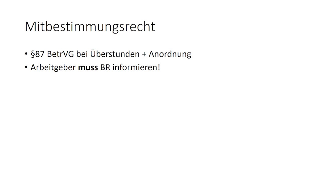 Überstunden = Betriebsrat? - YouTube