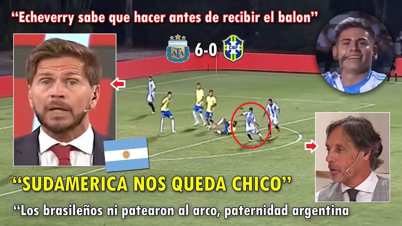"SOBERANO BAILE" PERIODISTAS ARGENTINOS SE RINDEN a ARGENTINA VS BRASIL 6-0 SUB 20 HOY