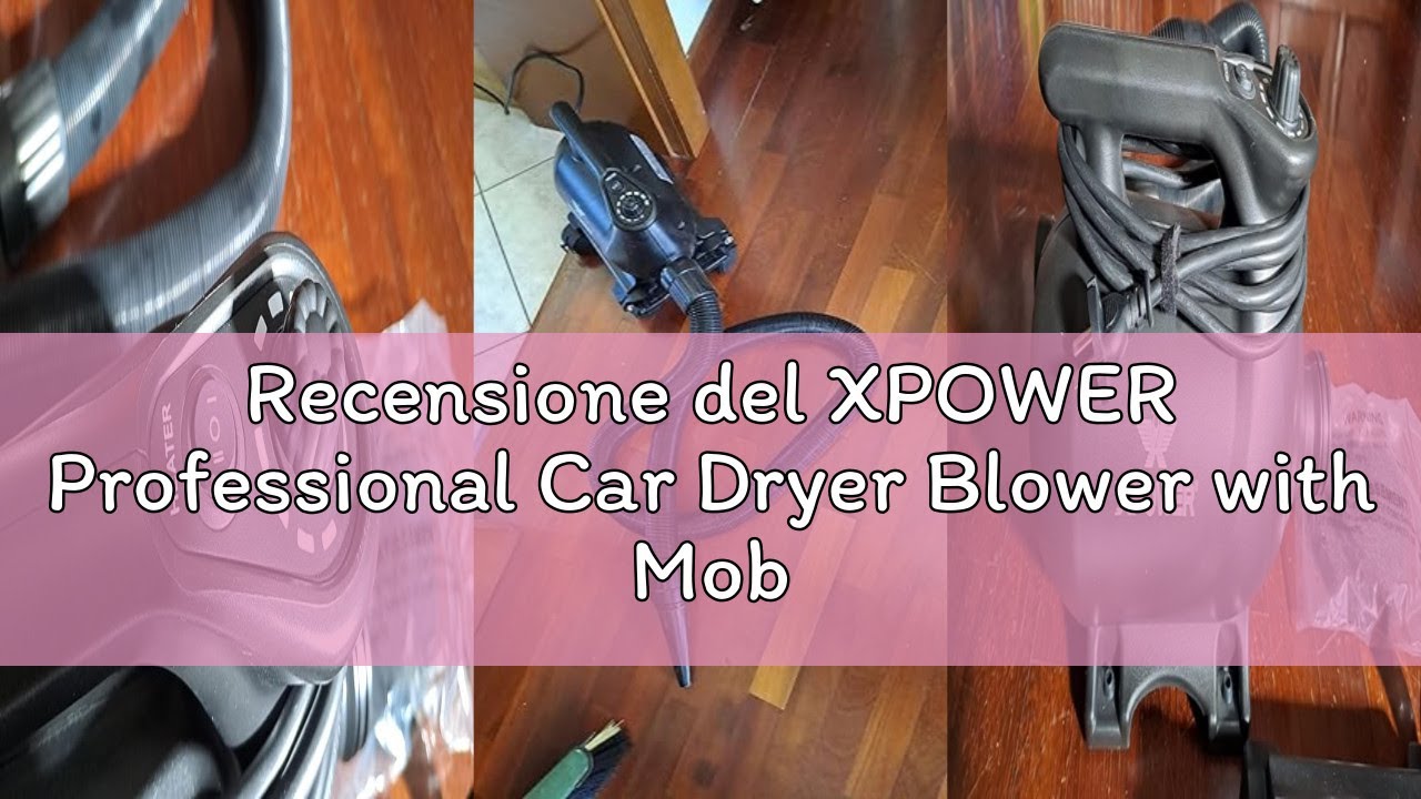 Recensione del XPOWER Professional Car Dryer Blower with Mobile Dock (A-16)