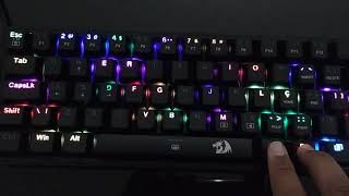 Como mudar a iluminação do teclado Redragon Fizz K617 screenshot 5