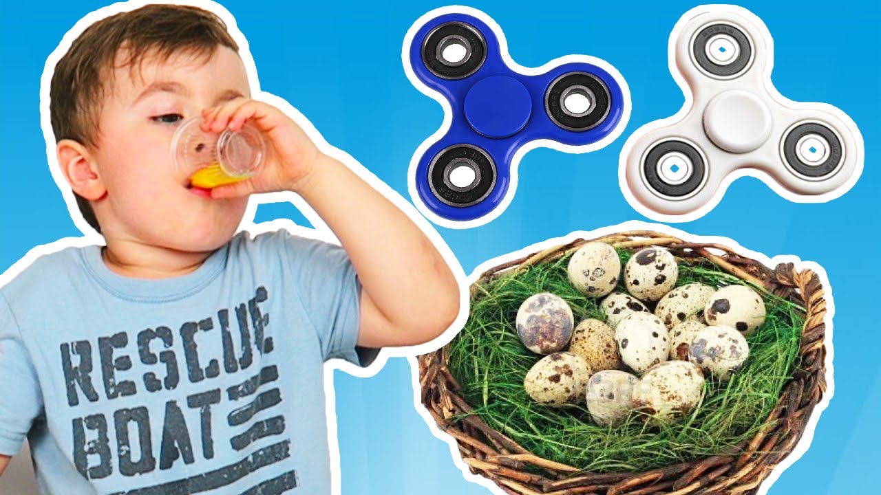 kids anka Alex bea Oua de Prepelita! Hai Roteste Spinnerul sa primesti un ou!!