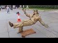 Secret revealed london street performer floating and levitating trick