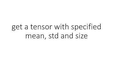get a tensor with specified mean, std and size in PyTorch