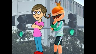 Older McCains Traffic Lights at USF Holly & USF Laurel In Tampa Florida 