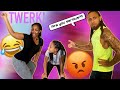 Teaching Ahvi how to dance Prank on her dad! *Gets heated*