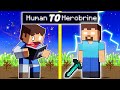 From HUMAN To HEROBRINE In Minecraft!