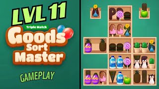 🏅 GOODS SORT MASTER - TRIPLE MATCH 🍒🥤🪆 LEVEL 11 🍄🧃🧸 Gameplay Walkthrough - REMASTERED