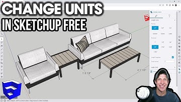 How to CHANGE UNITS in SketchUp Free (Online Version Tutorial)