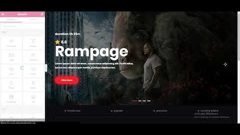 speed art movies website from scratch ( elementor )