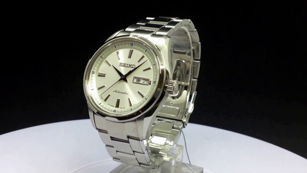 Seiko Presage SARY055 Modern Collection Mechanical Stainless Steel - YouTube