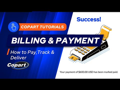 Copart Member Billing Payments and Invoices