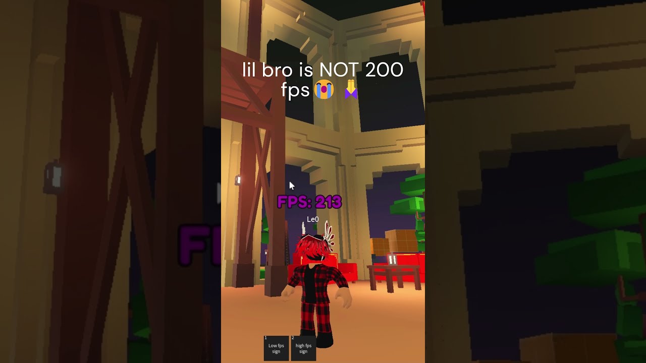 Lil Bro Is Not 200 Fps Shortsviral Meme Roblox Shorts