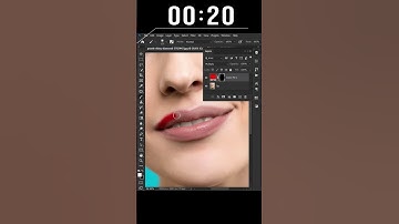 Mind blowing technique to create realistic lipsticks in photoshop #shorts