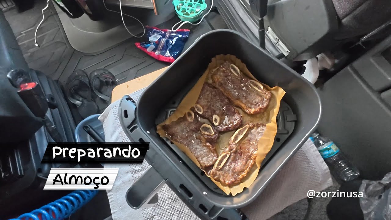 Caminhoneiro no Estados Unidos. ALMOÇO NA ESTRADA. 🍽️🚚
